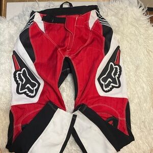 Fox 180 Mororcross Red and Black Racing Bottoms